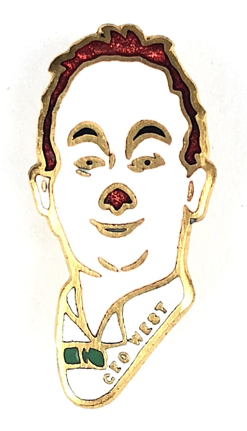 George West Scottish Comedian & Variety Entertainer Song Badge by H.W. Miller
