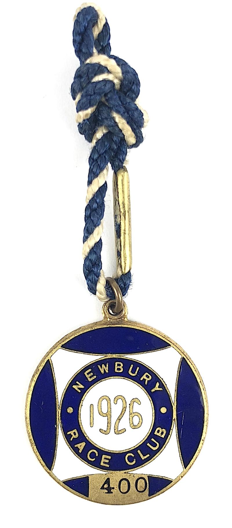 1926 Newbury Racecourse gentlemans horse racing club badge