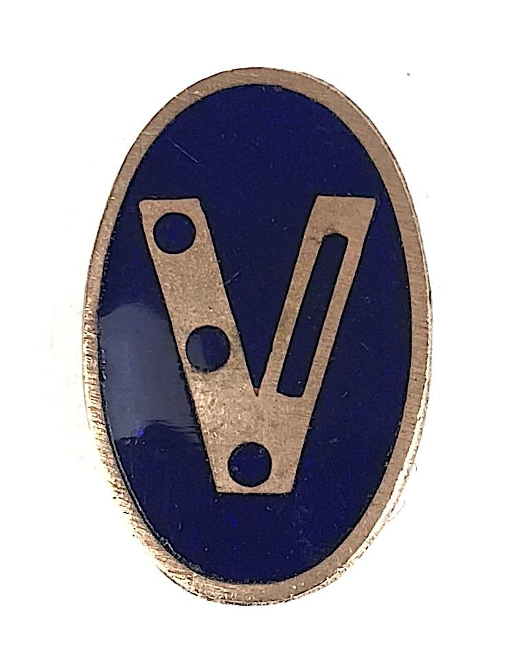 WW2 Churchills V For Victory morse code home front pin badge