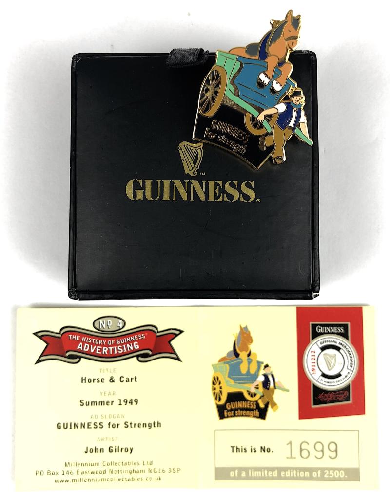 Guinness & Co Limited Edition Horse & Cart Badge