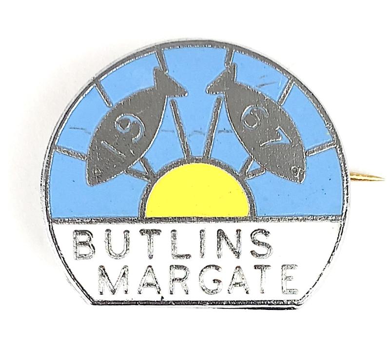 Butlins 1967 Margate holiday camp fish badge