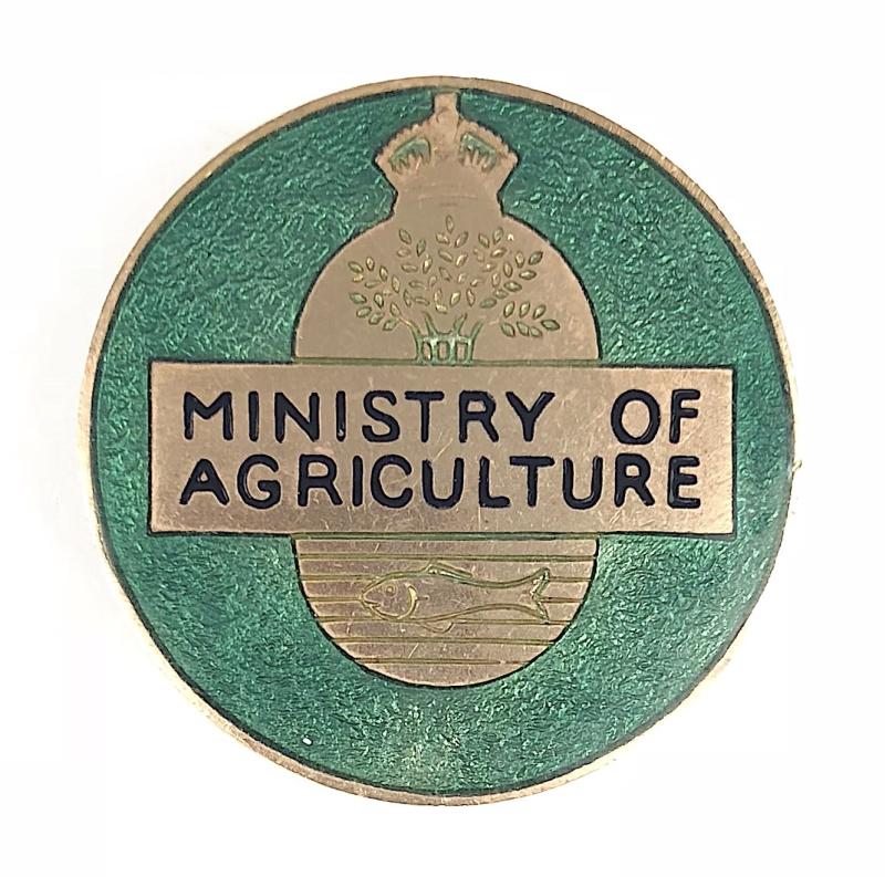 Ministry of Agriculture and Fisheries officially numbered badge