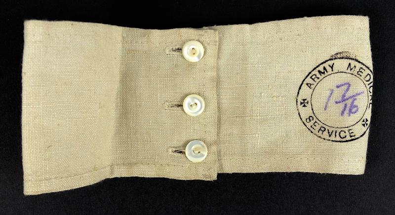 WW1 Army Medical Service red cross stretcher bearer armband