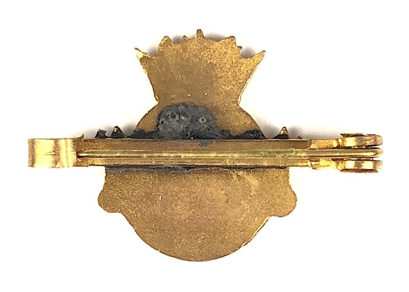 Royal Navy HMS Murray gilt & enamel tiepin badge