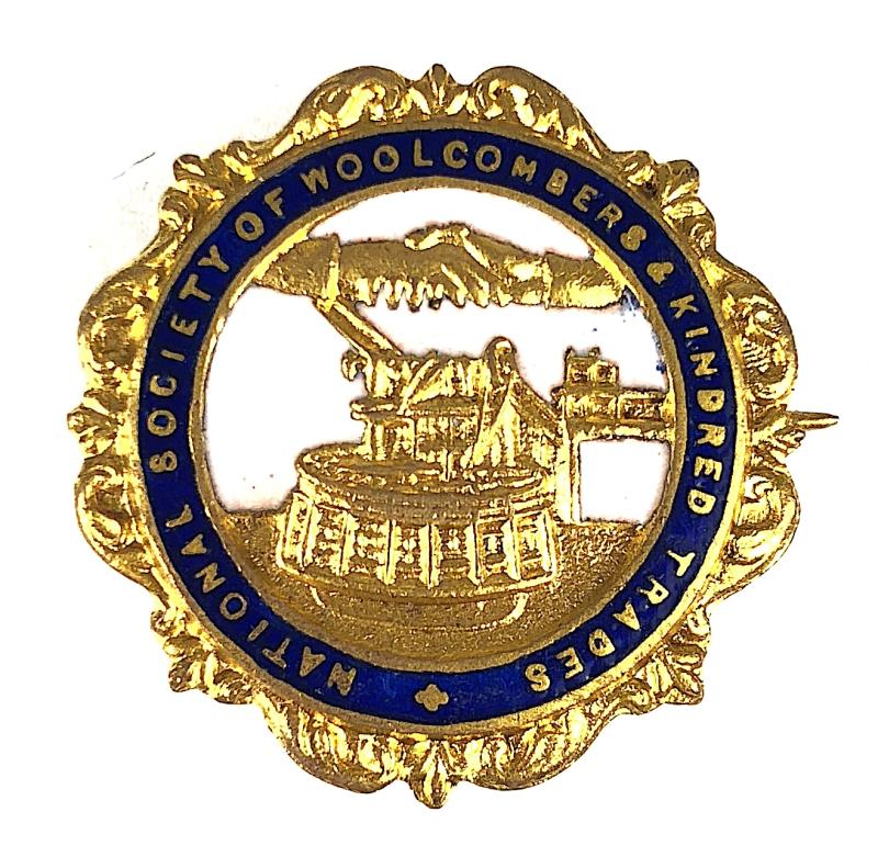 National Society of Woolcombers & Kindred Trades union badge 1915 - 1936
