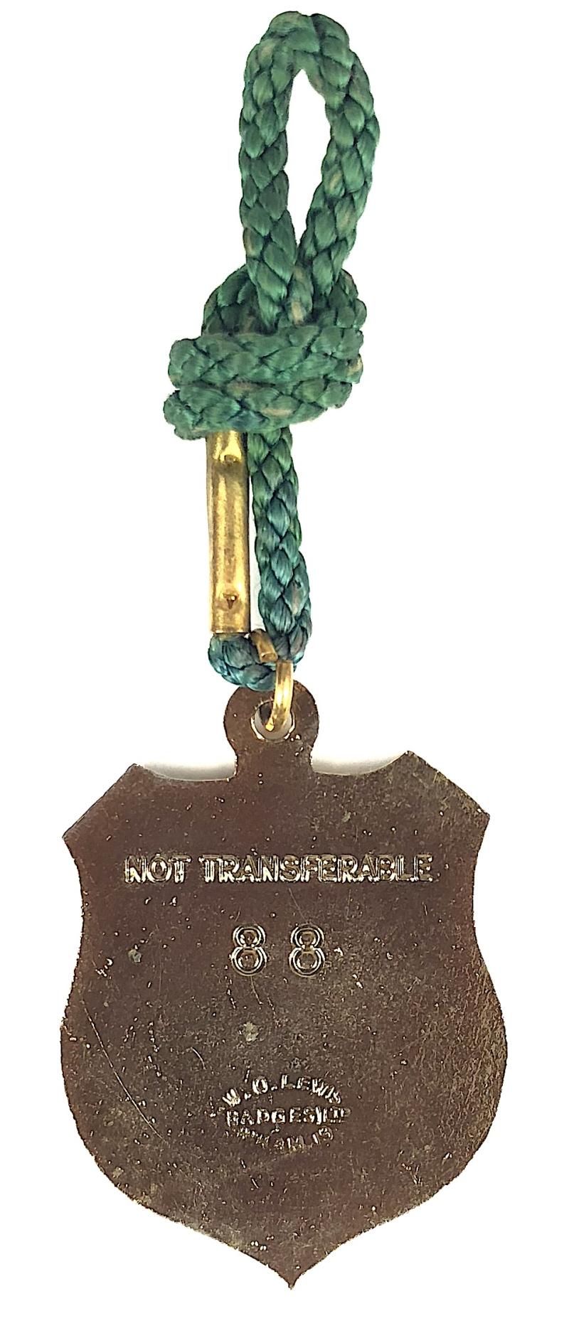 1985 Newton Abbot Races gentlemans horse racing club badge