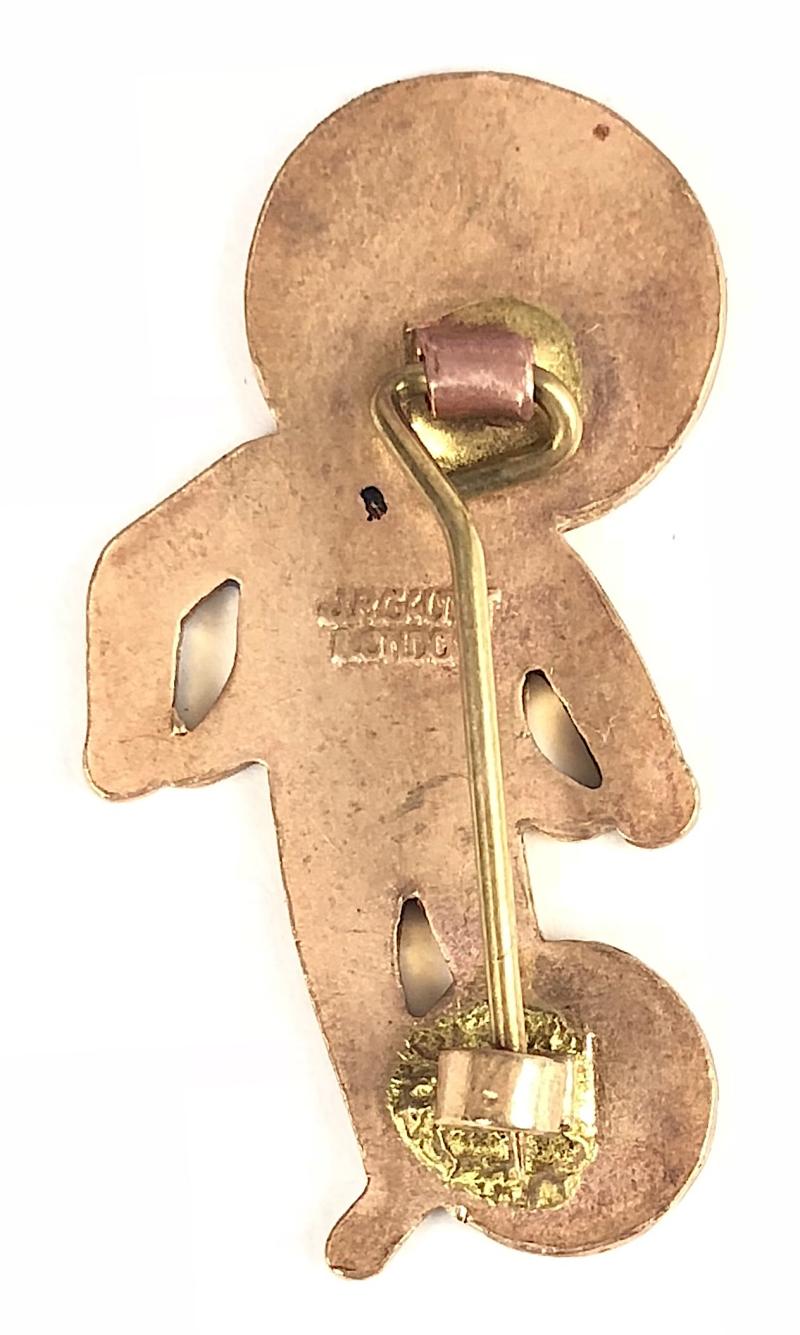 Robertsons Golly footballer white waistcoat advertising badge by J.R.GAUNT