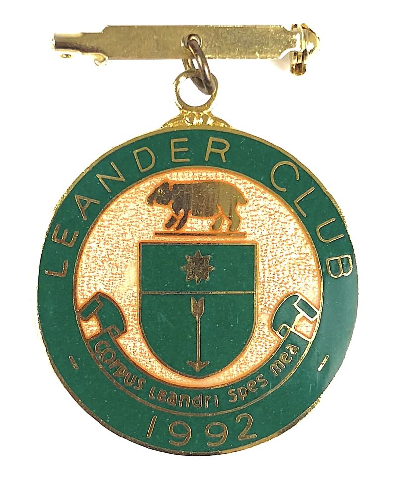 1992 Leander Rowing Club pin badge Henley Royal Regatta
