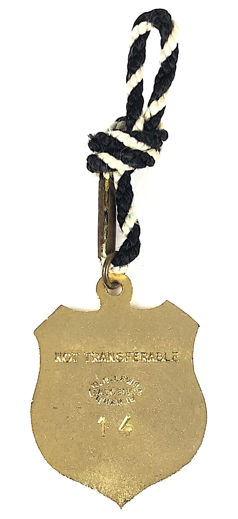 1988 Newton Abbot Races gentlemans horse racing club badge Devon