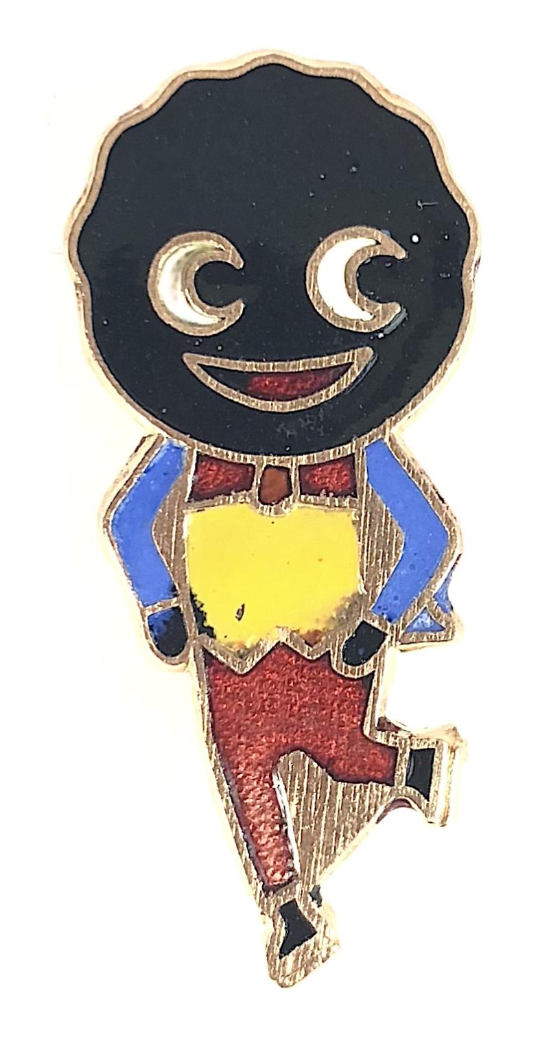 Robertsons 1970s Golly Skater promotional badge No Maker