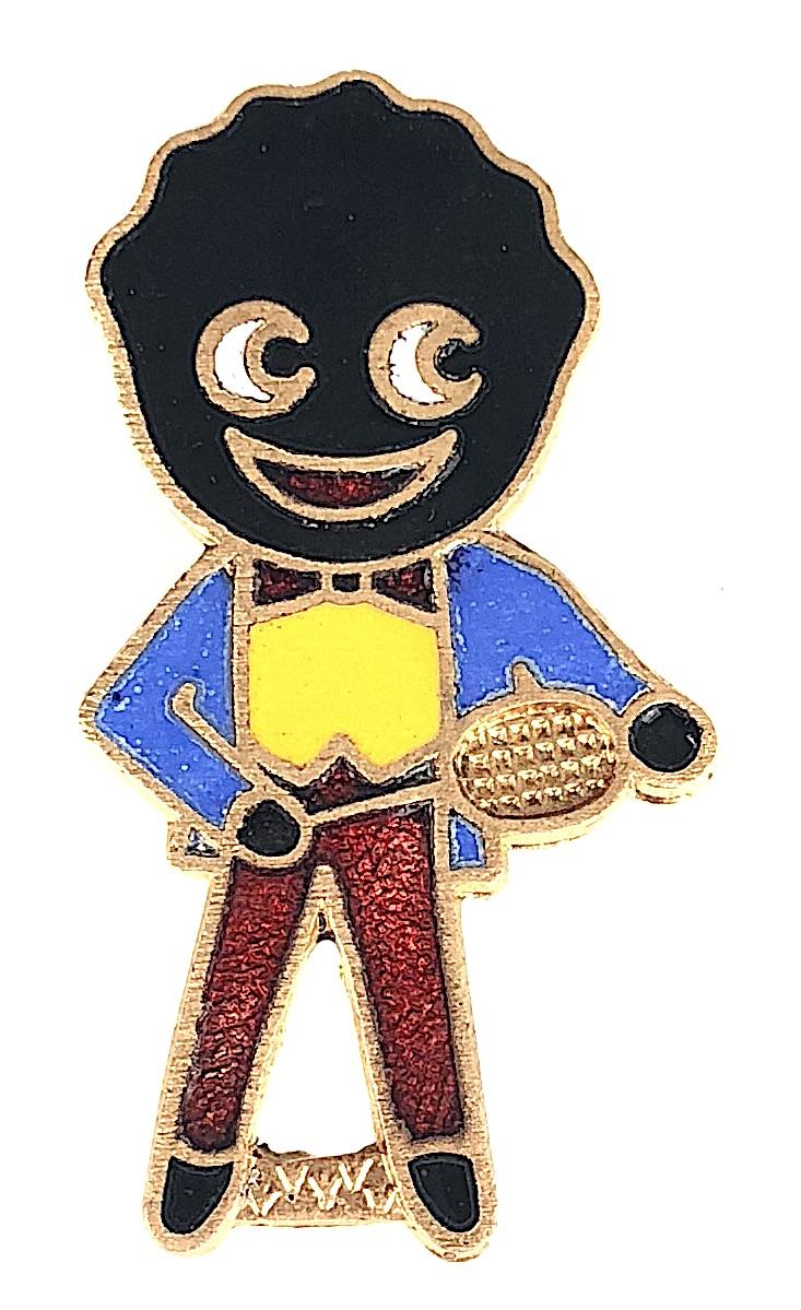 Robertsons 1970s Golly Tennis Player advertising badge
