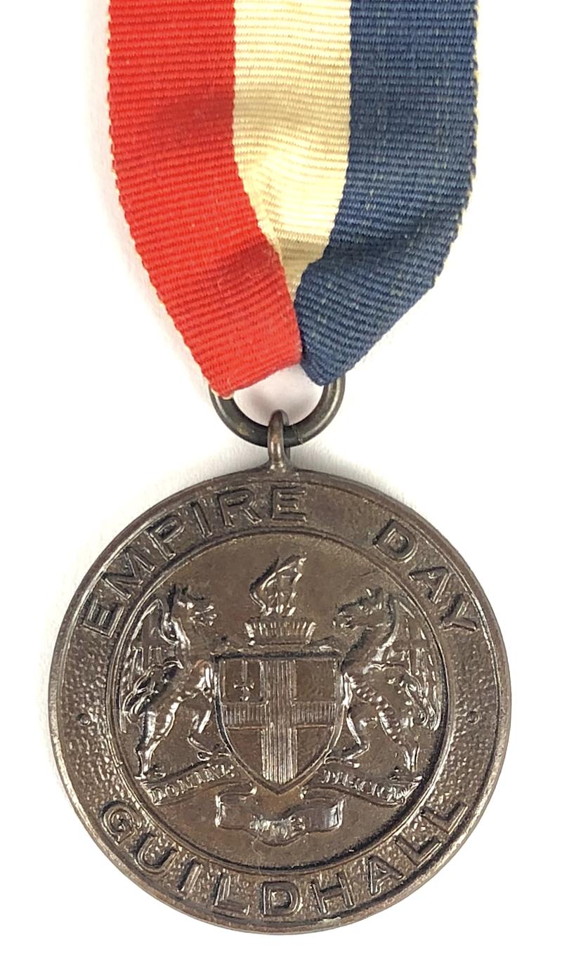 City of London 1933 Empire Day Guildhall Presentation Bronze Medal