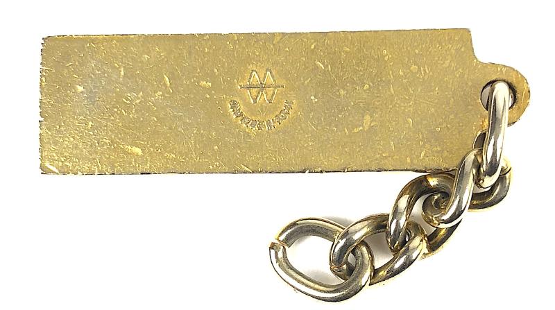 Vauxhall GM Bedford vintage advertising enamel key fob by Manhattan Windsor
