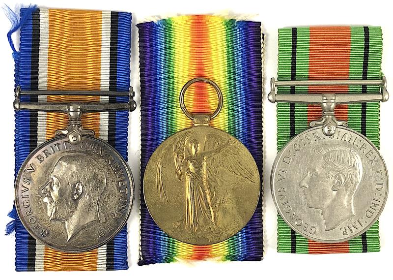 WW1/ WW2 Middlesex Regiment, Leicestershire Home Guard Medal Group