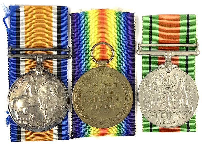 WW1/ WW2 Middlesex Regiment, Leicestershire Home Guard Medal Group