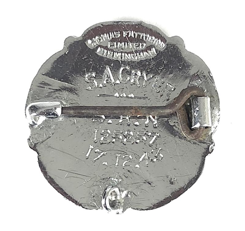 General Nursing Council State Registered Nurse 1943 SRN Wartime Issue Badge