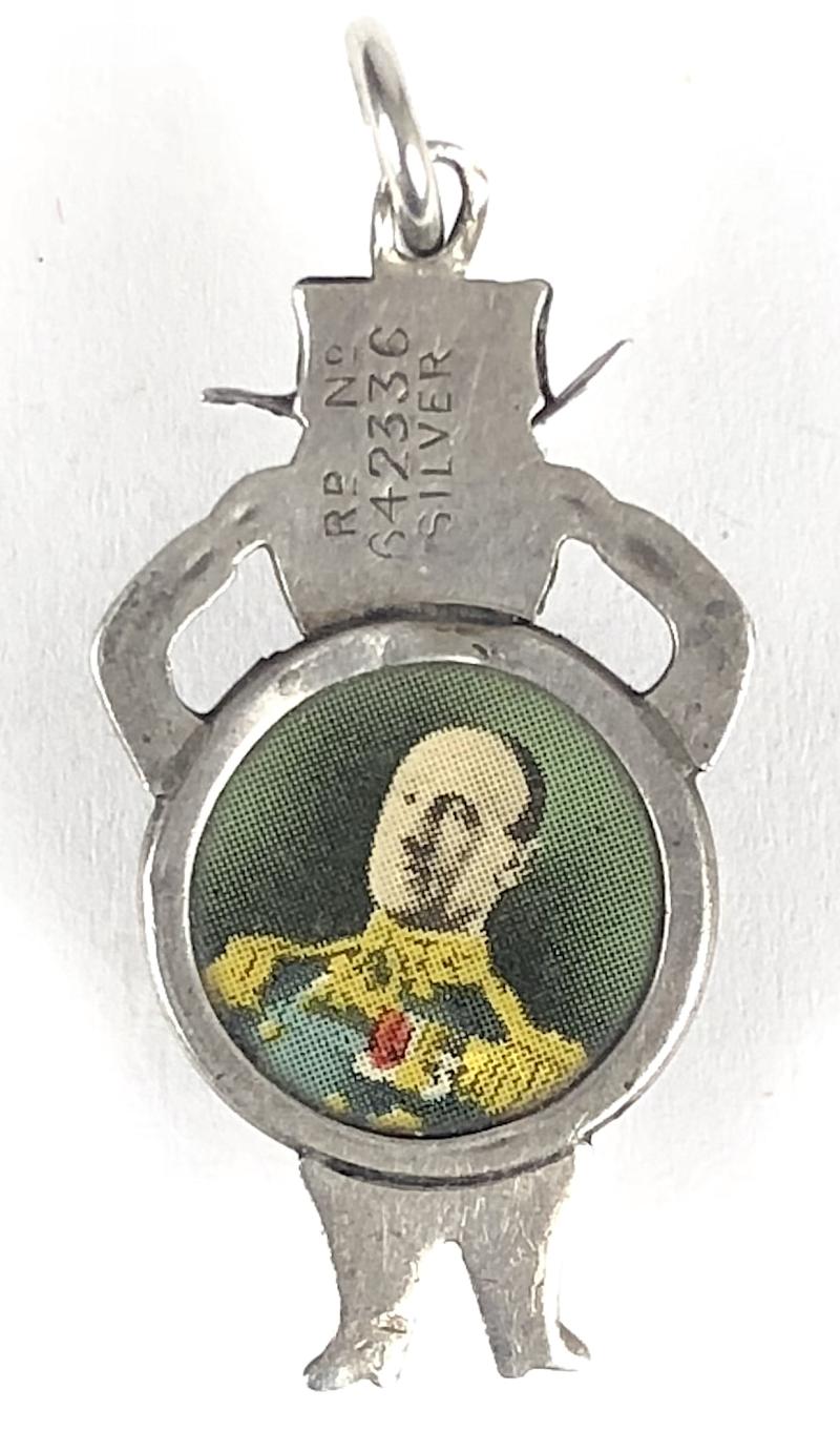 WW1 John Bull Fumsup Touch Wud Lucky Charm Badge