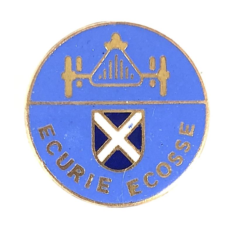 Ecurie Ecosse Jaguar D-Type Car Scottish Motor Racing Badge