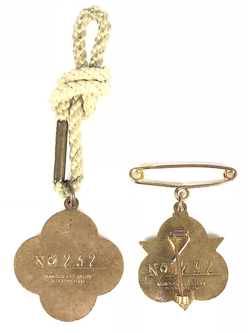 British Automobile Racing Club 1955 BARC Goodwood pair of badges