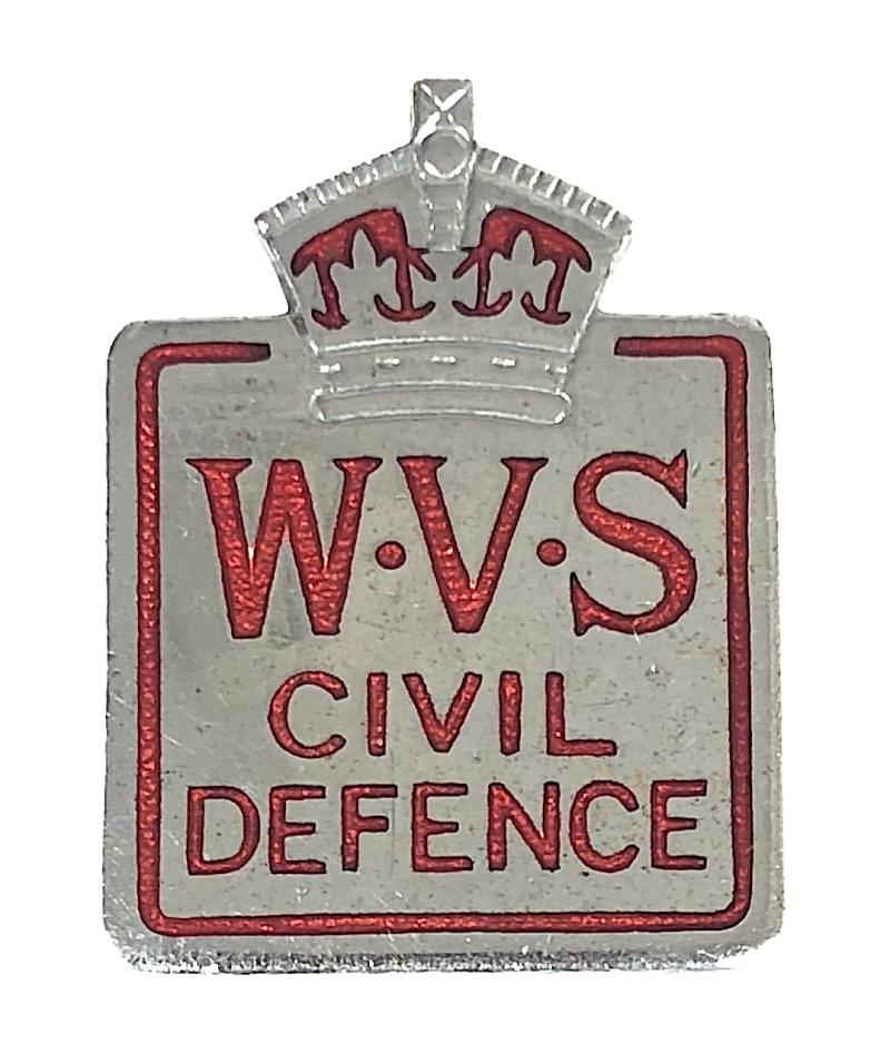 WW2 Womens Voluntary Service WVS Civil Defence home front badge by Butler