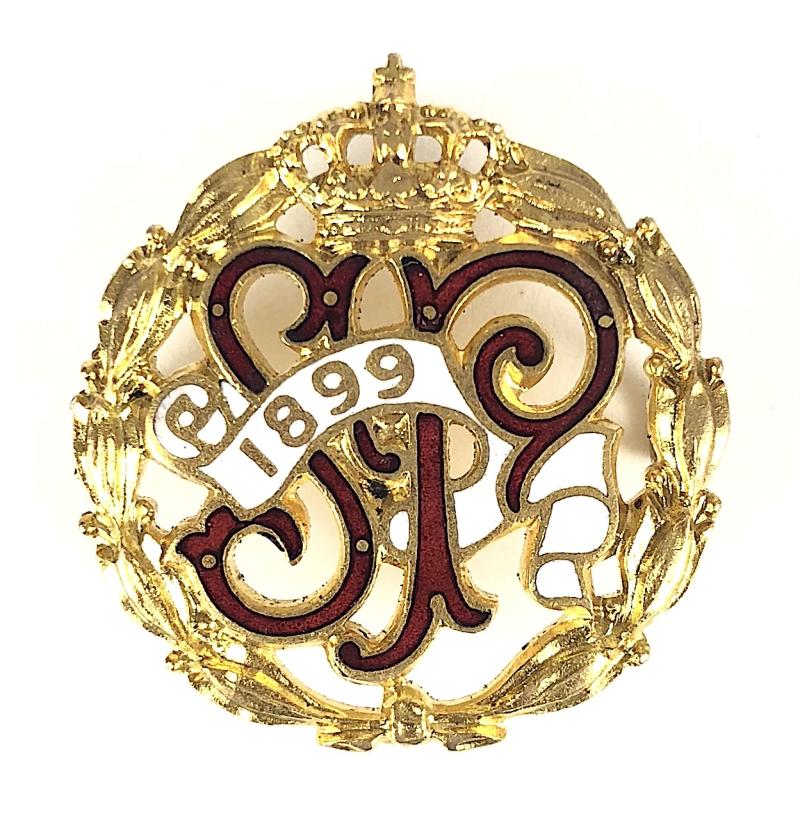 1899 Sandown Park Racecourse Victorian horse racing club badge Esher Surrey