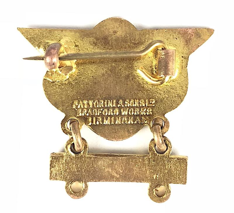 1948 Coventry Bees Speedway Supporters Club Badge with Dangler