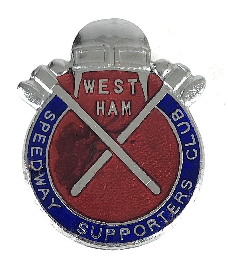 West Ham Hammers 1937 Speedway Supporters Club buttonhole badge