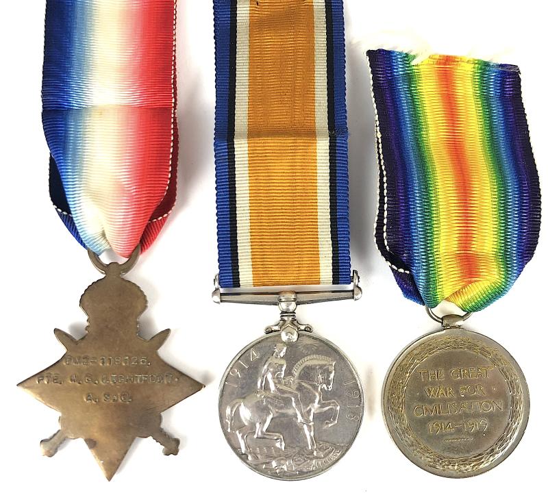 WW1 Army Service Corps Medal Group of Three