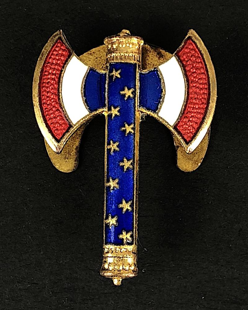 French Vichy Fascist Francisque Gallique decoration award badge