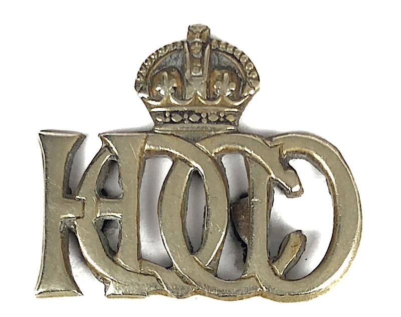 Metropolitan Police Special Headquarters Central Detachment HQCD title badge c.1914