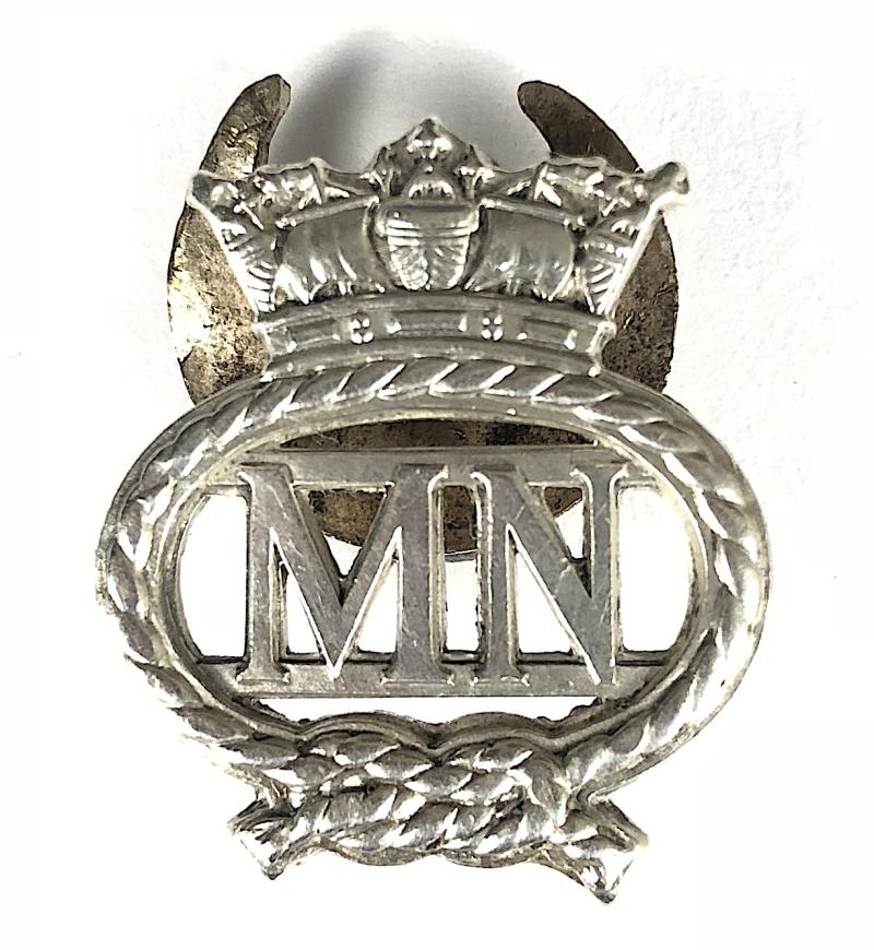 Merchant Navy official issue MN war service silver badge