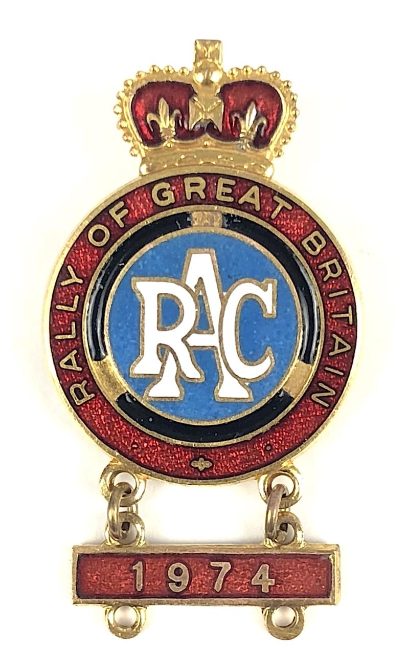 Royal Automobile Club RAC 1974 Rally of Great Britain Badge