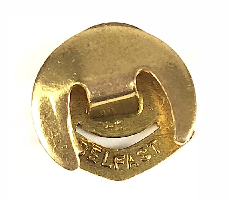 Linfield Football Club Supporters miniature lapel badge by John H. Lunn Belfast