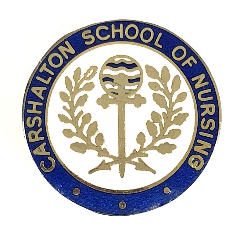 Carshalton School of Nursing nurses qualification badge