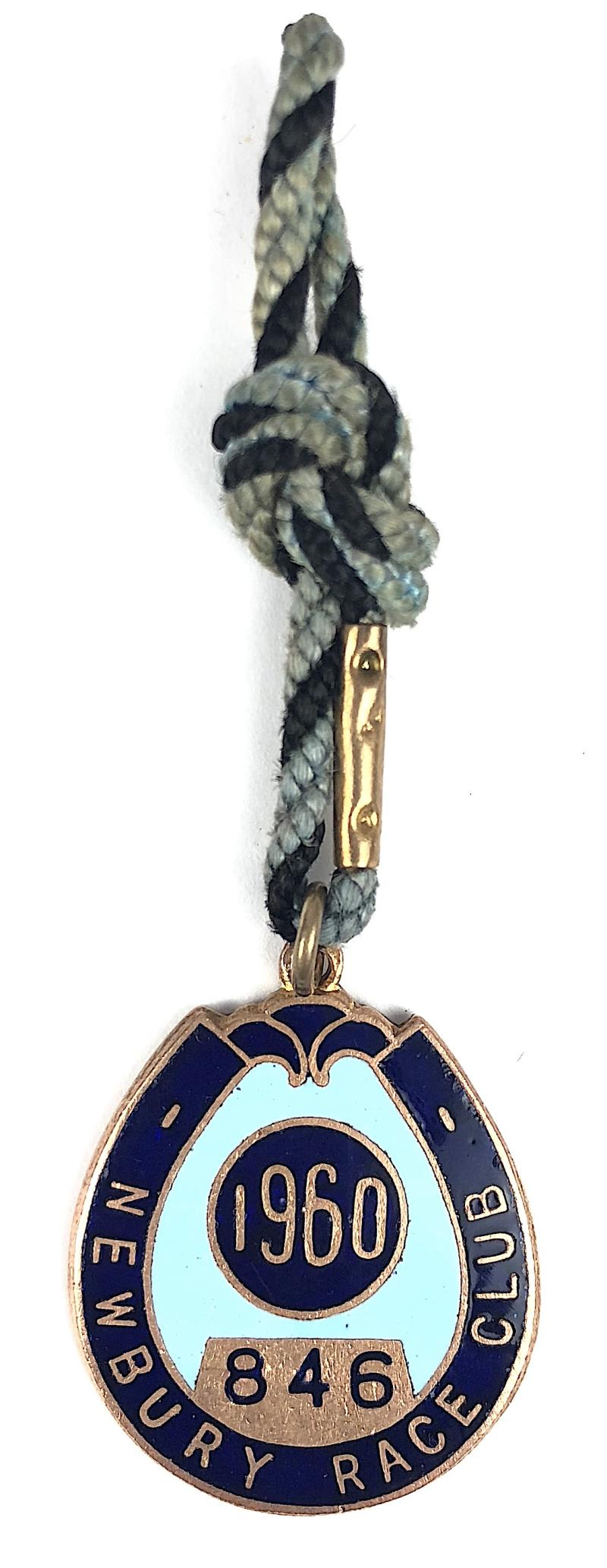 1960 Newbury Race Club horse racing club membership badge