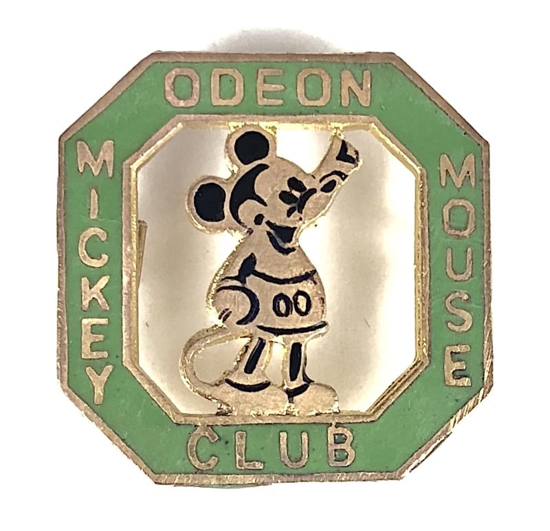 Mickey Mouse Odeon Club childrens saturday morning cinema badge