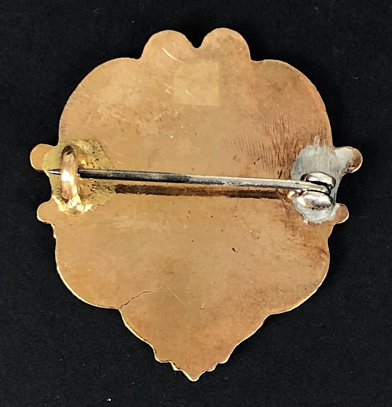 WW1 L'Union Fait La Force Britain Belgium alliance sweetheart brooch