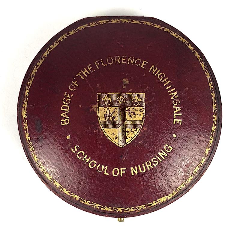 Florence Nightingale School of Nursing Red Leather Presentation Case