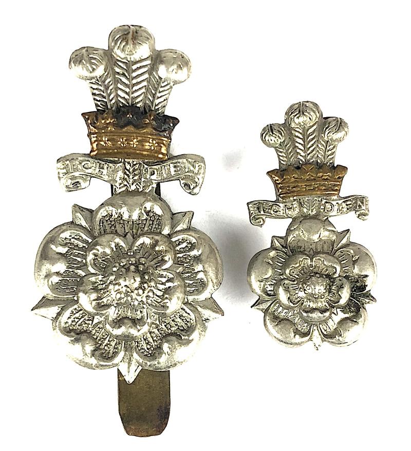 Yorkshire Hussars Yeomanry Regiment Cap & Collar Badge