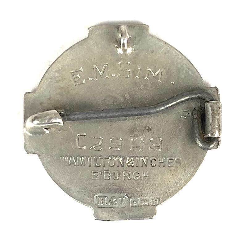 Registered Mental Nurse Scotland 1957 Hm silver RMN badge
