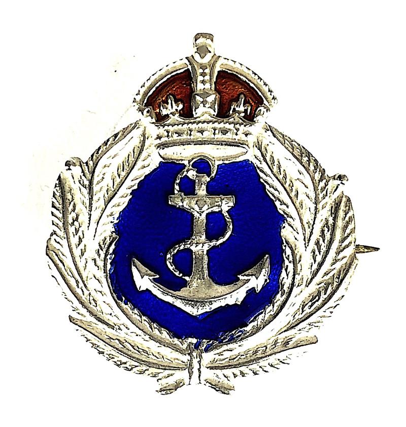 WW2 Royal Navy Silver and Enamel Sweetheart Brooch
