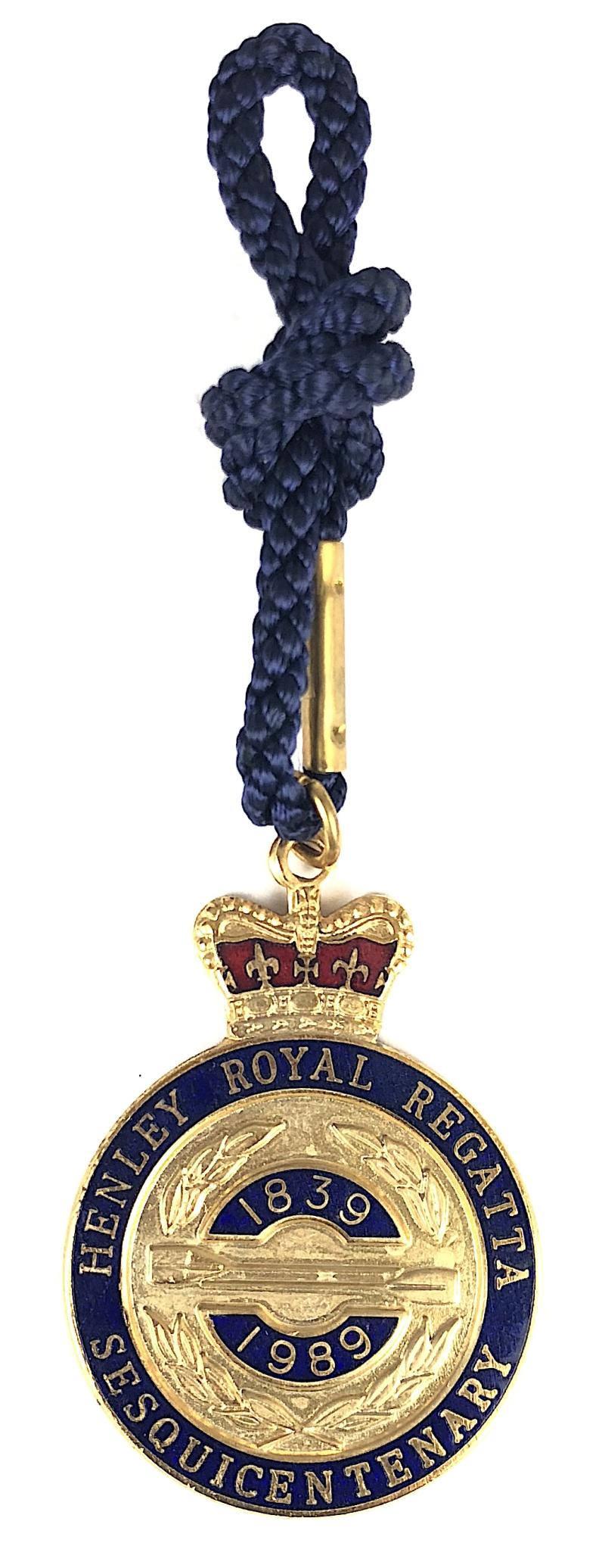 1989 Henley Royal Regatta Sesquicentenary stewards enclosure badge