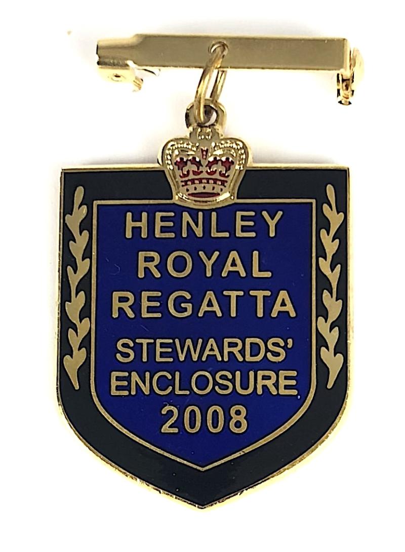 2008 Henley Royal Regatta stewards enclosure pin badge