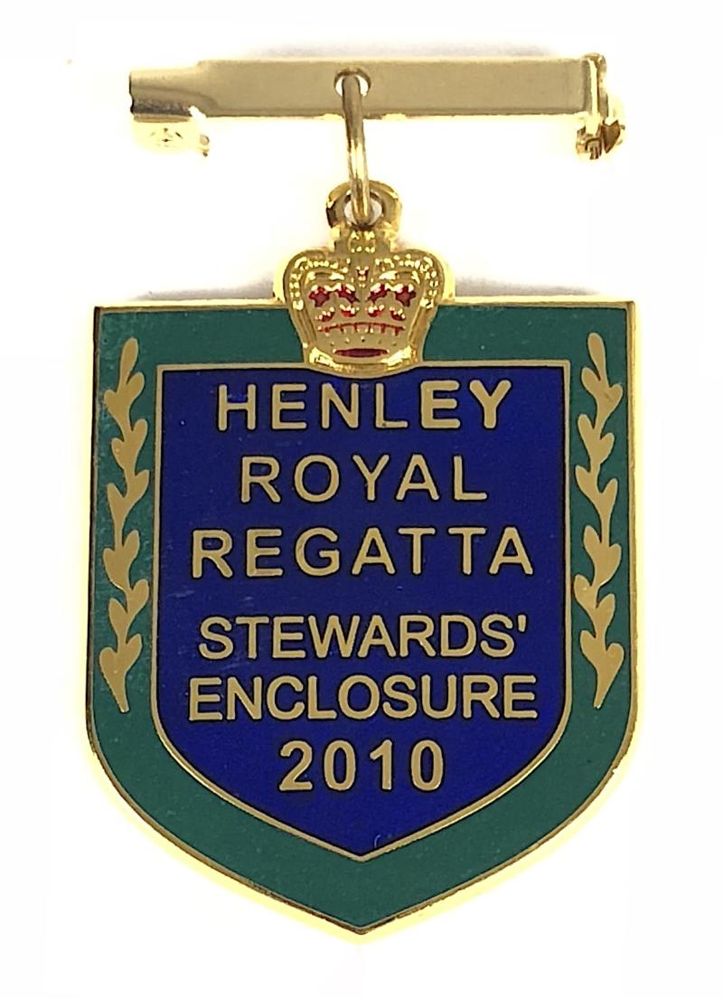 2010 Henley Royal Regatta stewards enclosure pin badge