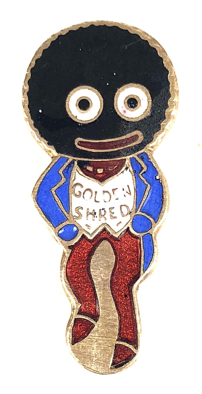 Robertsons Golly standard white waistcoat advertising badge by .R.