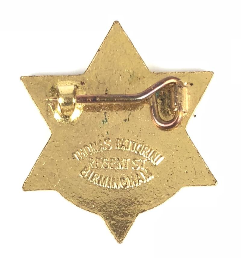 Associated Society of Locomotive Engineers & Firemen 45 yrs service railway badge