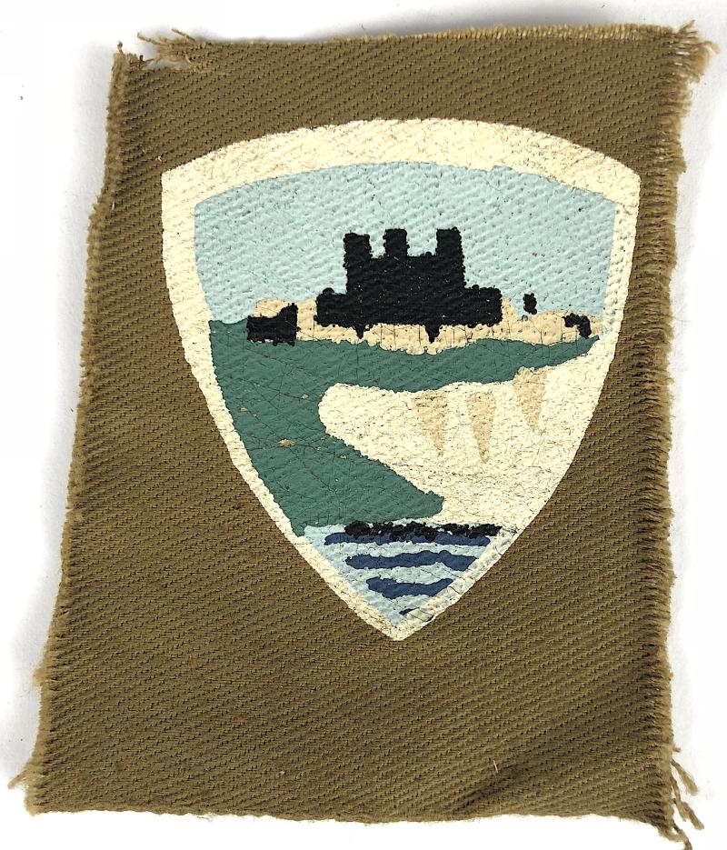 WW2 East Kent District painted formation sign cloth badge