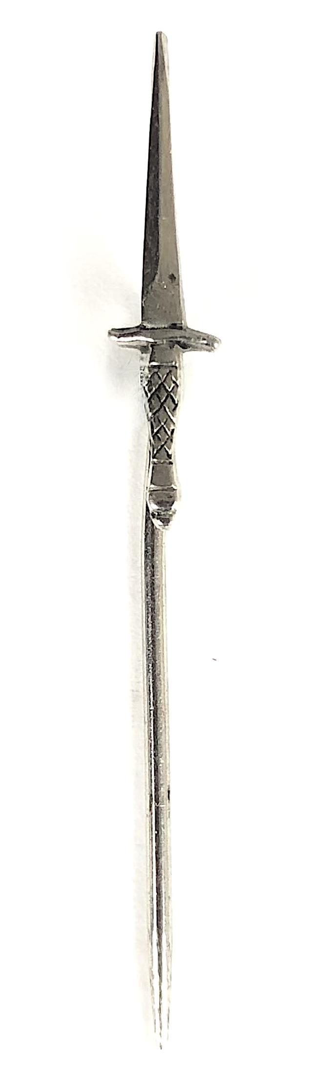 Commandos United We Conquer 4822 badge with F/S fighting knife stick pin