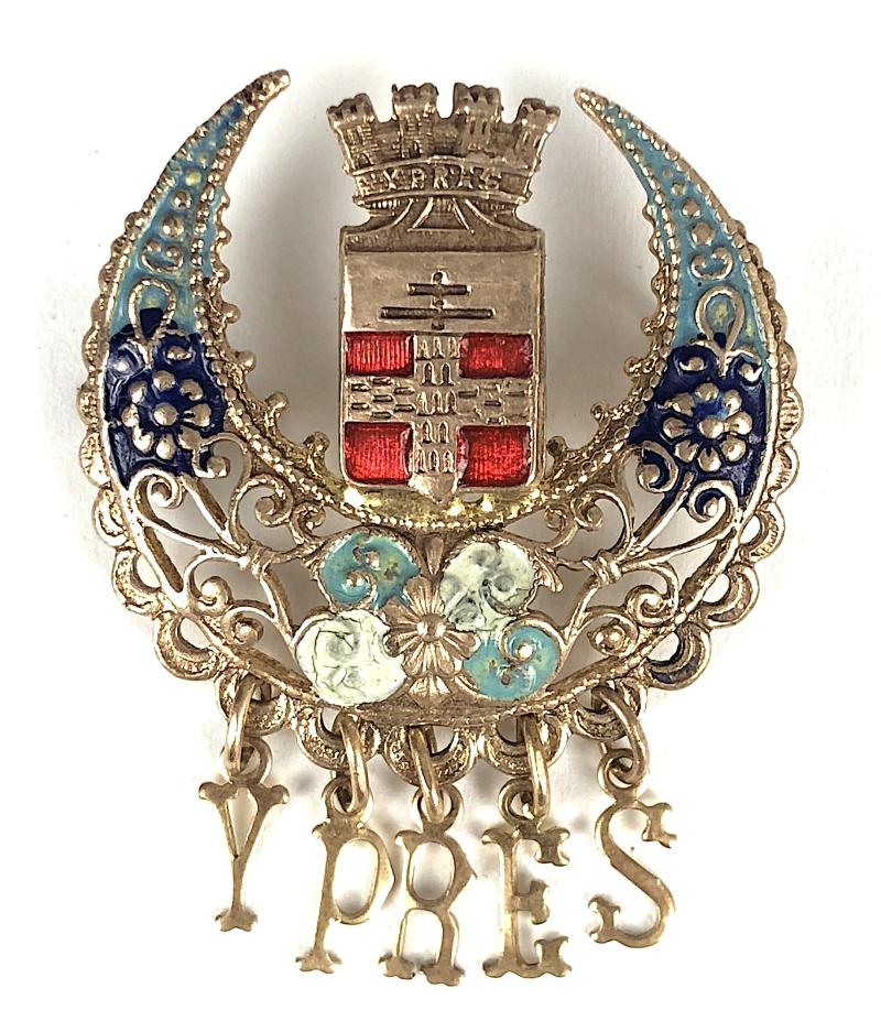 WW1 Battle of Ypres sweetheart brooch