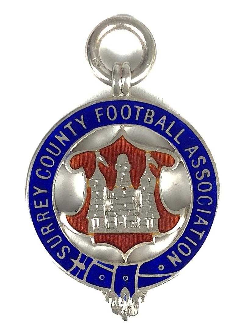 Surrey County Football Association 1922 silver winners medal